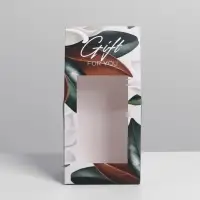 Упаковка кондитерская, «Gift», 9 х 19 х 6 см