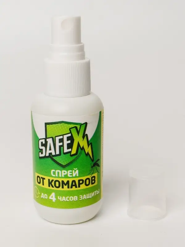 Спрей для нанесения на одежду от клещей и комаров SAFEX, 50 мл.