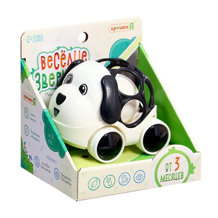 Погремушка - машинка «Весёлые зверята. Собачка» Погремушка - машинка «Весёлые зверята. Собачка»