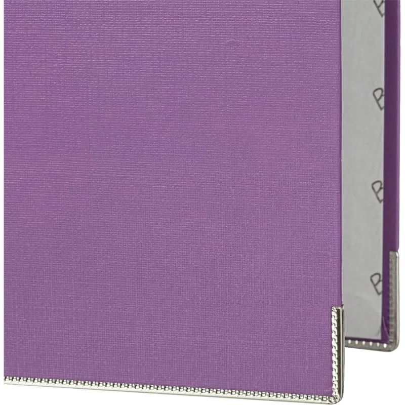 Папка-регистратор ECONOMY PLUS 80мм,фиол,ПБП1,карм.кор,мет.уг