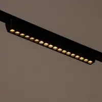 Светильник трековый BayerLux SLIM &laquo;Линза-33&raquo;, LED, 18 Вт, 3000K-6000К, 48 В, CRI90, 3.2&times;3.8&times;33.8 см, чёрный