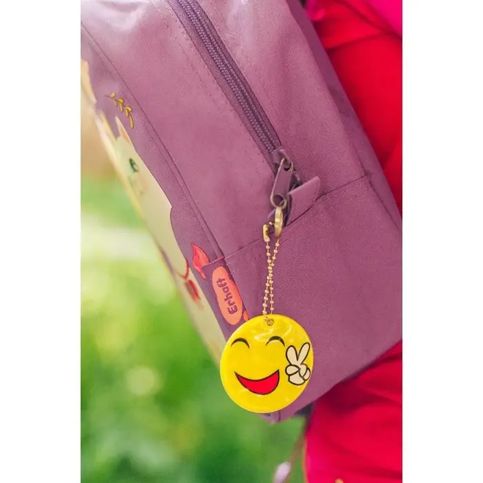 Светоотражающий элемент «Смайлик-мир», двусторонний, d = 5 см, цвет жёлтый Светоотражающий элемент «Смайлик-мир», двусторонний, d = 5 см, цвет жёлтый