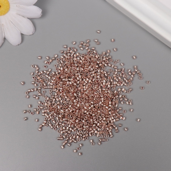 Бисер стекло 11/0  Бисер стекло 11/0 "Цилиндр. Светло-золотой глянец" 10 гр