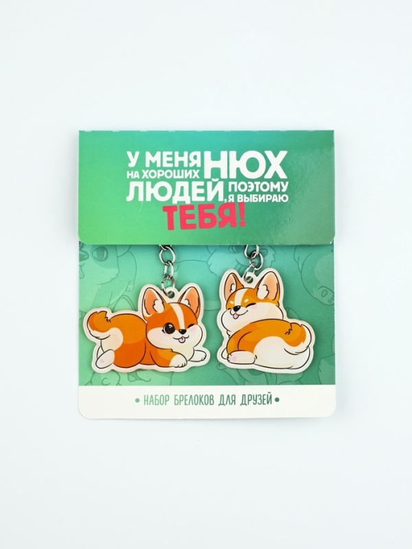 Набор брелоков  Набор брелоков "Нюх на хороших людей", 11 х 17.5 см