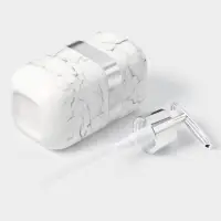 Аксессуары для ванной &laquo;Вестерос&raquo;, 4 предмета, мыльница, дозатор для мыла 390 мл, 2 стакана, белые