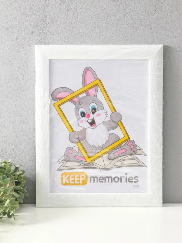 Фоторамка для фото 30&times;40 см Keep memories Luxe Elegance, пластик, белый, (пластиковый экран)