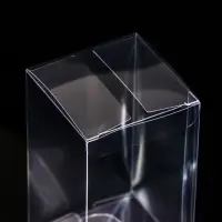Складная прозрачная коробка из PVC, для упаковки подарков, 7×7×12 см