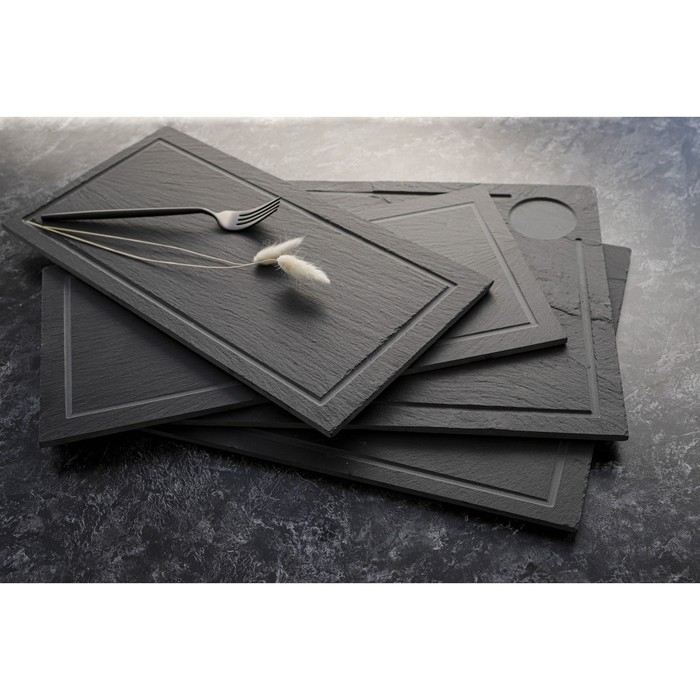 Доска для подачи из сланца Magistro Valley, 35×20 см Доска для подачи из сланца Magistro Valley, 35×20 см