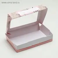 Кондитерская упаковка, коробка с ламинацией «Тропики», 20 х 12 х 4 см