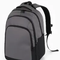 Рюкзак, водонепроницаемое дно, 2 отделения, 3 кармана, 31&times;14.5&times;45 см, серый