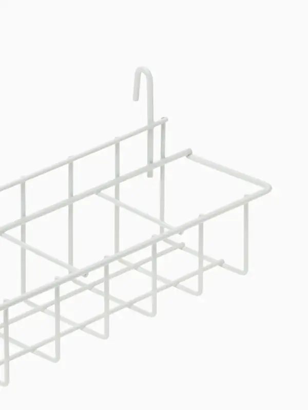 Корзина под семена на сетку 59&times;8.5&times;9 см, белая