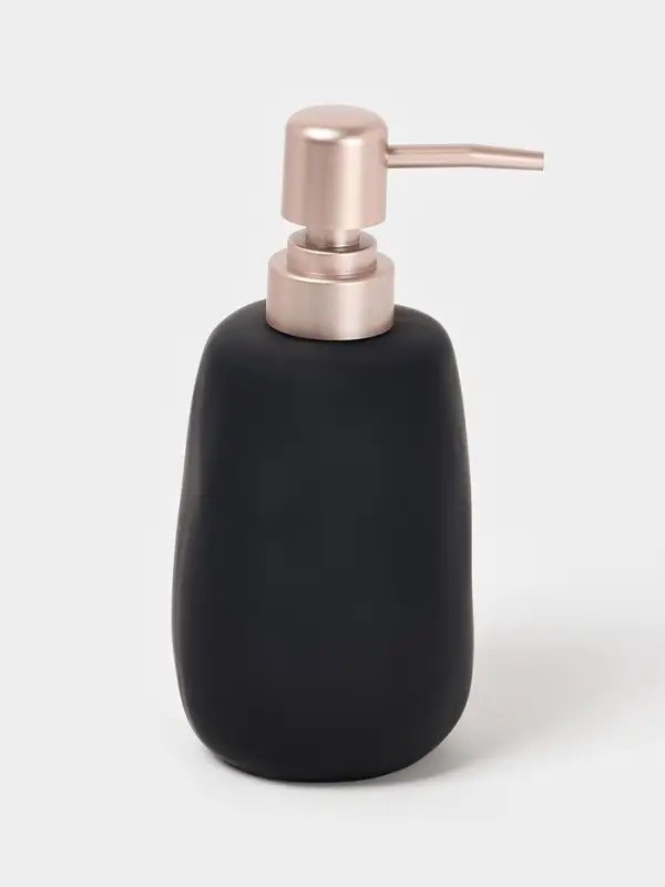 Набор для ванной SAVANNA Soft, 2 предмета, мыльница, стакан, чёрный