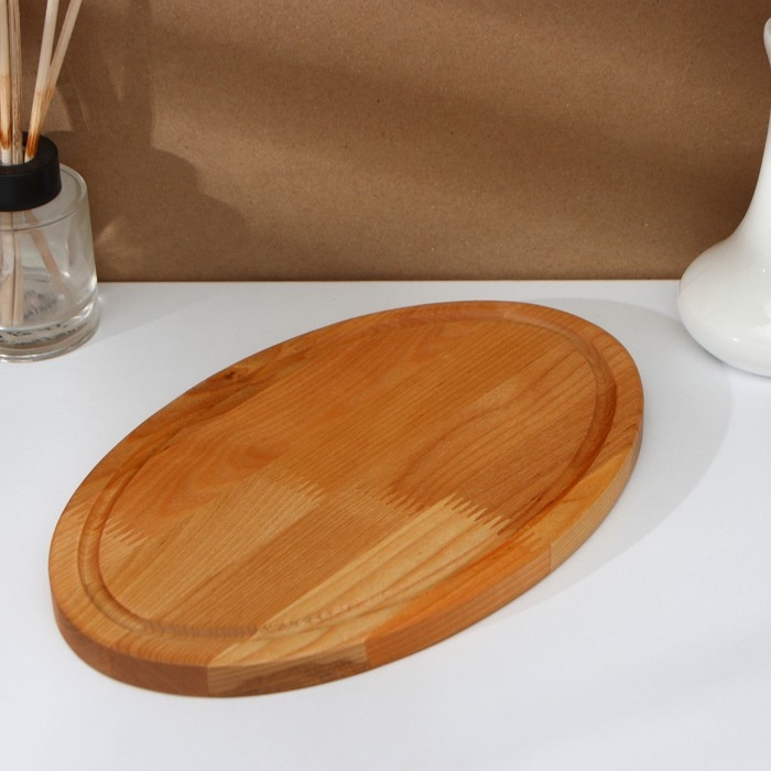 Доска разделочная Adelica «Овальная», 28×18×1,8 см, пропитана минеральным маслом, берёза Доска разделочная Adelica «Овальная», 28×18×1,8 см, пропитана минеральным маслом, берёза