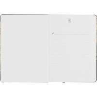 Блокнот Gold Collection А5 96л,клетка,картон,сшивка,резинка,черный