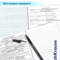 Комплект тетрадей 48 листов в клетку/линейку ErichKrause Black Diamond, 10 штук