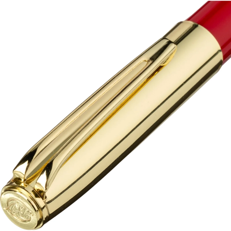 Ручка шариковая NAPOLI 1.0мм,син, корп.красн-зол/фут.черн, 20-0383-04/09