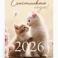 Календарь 2026 отрывной на магните &laquo;Счастливого года!&raquo; 9.5&times;13 см