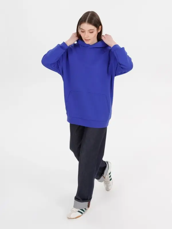 Худи оверсайз унисекс Outshine, ярко-синее, размер XS/S Худи оверсайз унисекс Outshine, ярко-синее, размер XS/S