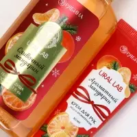 URAL LAB Арома Саунд Набор гель для душа, крем для рук и пилка для ногтей, мандарин URAL LAB Арома Саунд Набор гель для душа, крем для рук и пилка для ногтей, мандарин