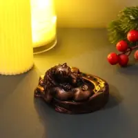 Фигура "Жеребенок на подкове" 8х8х6,5 см, бронза