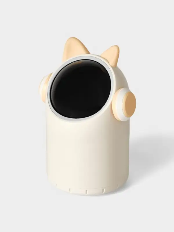 Ведро для мусора сенсорное, 2 л, в ушах и наушниках, бежевое Ведро для мусора сенсорное, 2 л, в ушах и наушниках, бежевое