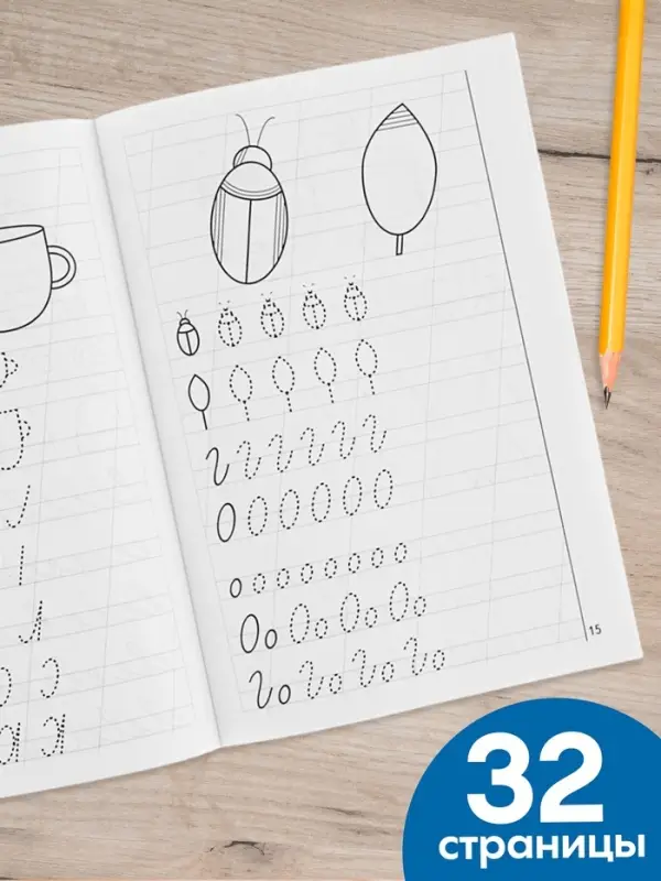 Рабочая тетрадь для детей 5-6 лет &laquo;Мои первые прописи&raquo;, Бортникова Е.
