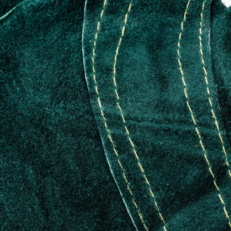 Краги сварщика ДИГГЕР+ спилковые зеленые с кевларовой нитью (Размер 10,5)