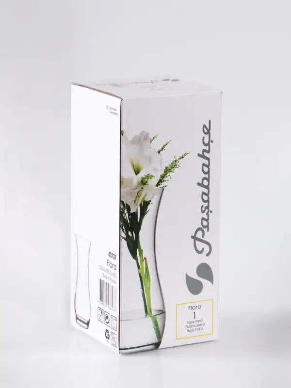 Ваза «Крапле», h=26 см, стекло, чёрная