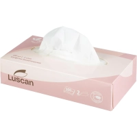 Салфетки косметические Luscan 2сл 100шт/уп белые