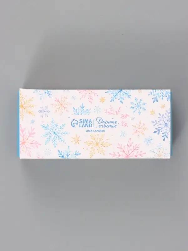 Коробка для 3 конфет &laquo;Снежинки&raquo;, 13.3&times;3.3&times;5.8 см