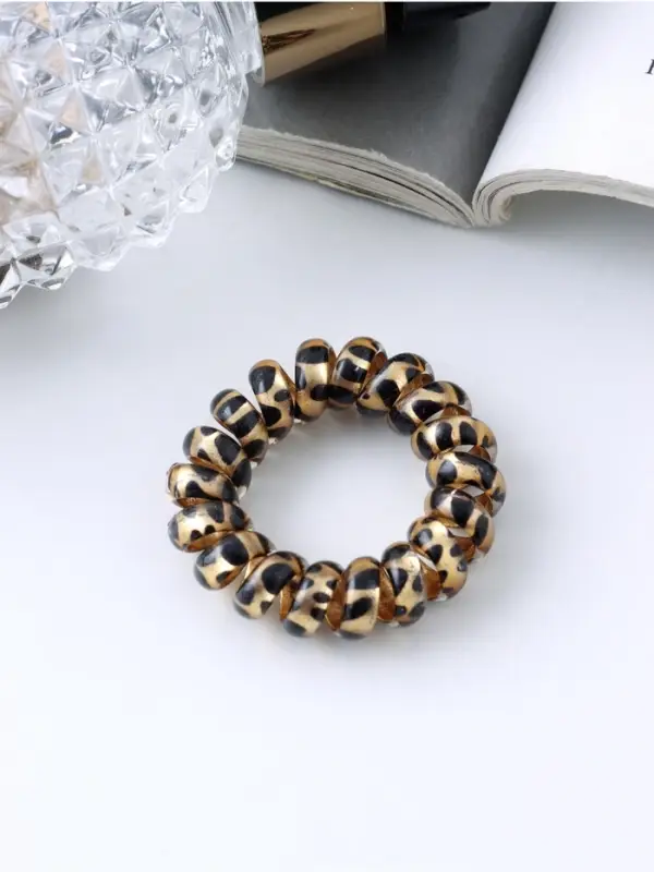 Резинка для волос  Резинка для волос "Пружинка" пятнистая, 3,5 см, микс