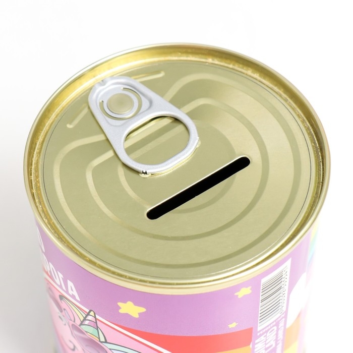 Копилка-банка металл Копилка-банка металл "Накоплю и куплю. Единрог"