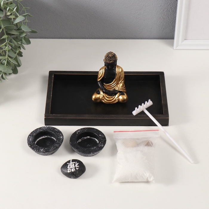 Сад Дзен  Сад Дзен "Будда в золотой тоге" песок 22х13х10,2 см