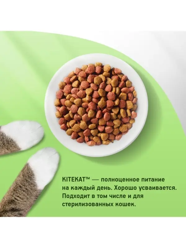 Сухой корм KiteKat &laquo;Мясной пир&raquo; для кошек, 15 кг
