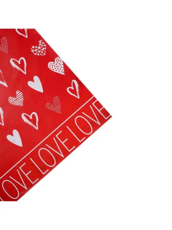 Бумага упаковочная глянцевая двухсторонняя &laquo;С любовью&raquo;, 70 х 100 см