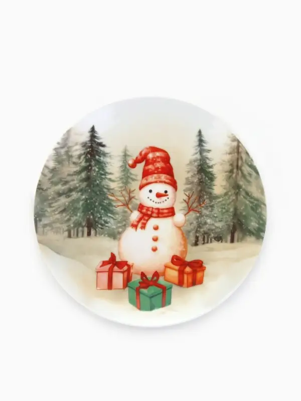 Посуда новогодняя &laquo;Новый Год&raquo;, набор 4 предмета: тарелка