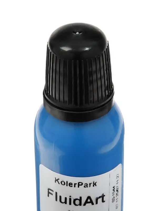 Краска акрил для техники Флюид Арт 25мл KolerPark, синяя KР.304-0,025