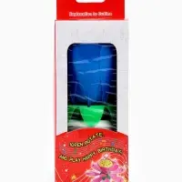 Свеча для торта музыкальная &laquo;Тюльпан&raquo;, крутящаяся, синяя, 14.5&times;6 см