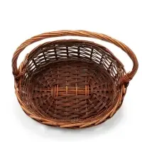 Корзина плетёная для хранения Numa, с ручкой, лоза, коричневая, набор 2 шт.