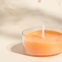 Чайная свеча ароматическая "Круглая" оранж, аромат апельсин 3,8х3,8х1,8 см