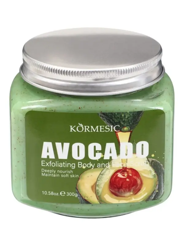 Питательный скраб для тела и лица с экстрактом авокадо, 300 г