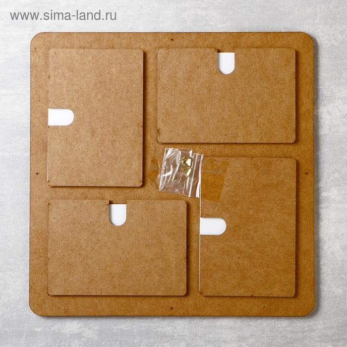 Фоторамка ХДФ на 4 фото 10x15 см  (пластиковый экран) Фоторамка ХДФ на 4 фото 10x15 см  (пластиковый экран)