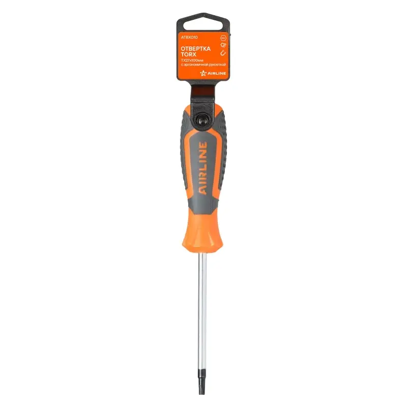 Отвертка TORX TX27x100мм, магнитный наконечник, пласт.подвес