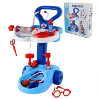 Игровой набор &laquo;Доктор&raquo;, тележка на колёсиках, 12 предметов
