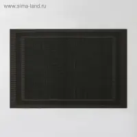 Салфетка сервировочная на стол Доляна &laquo;Окно&raquo;, 45&times;30 см, коричневая