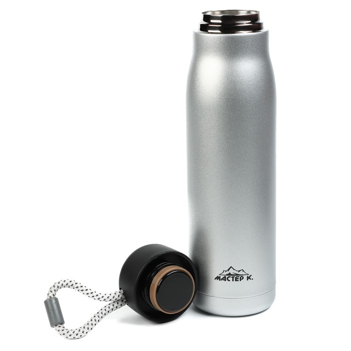 Термос, 600 мл, Тraveller  Термос, 600 мл, Тraveller "Мастер К.", сохраняет тепло 10 ч, 26 х 7 см, хром