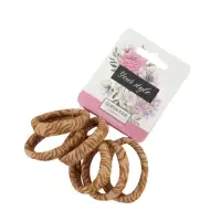 Резинки для волос &laquo;Спорт принт&raquo;, набор 6 шт., полосы, 3.5 см, светло-коричневые