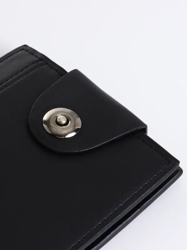 Портмоне мужское, отделение на молнии, на магните, чёрное