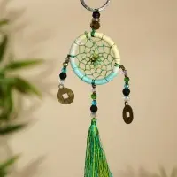 Брелок &laquo;Ловец снов&raquo;, 4&times;15 см, жёлто-голубой