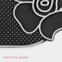 Коврик придверный Доляна Welcome, цветы, 41.5&times;75 см